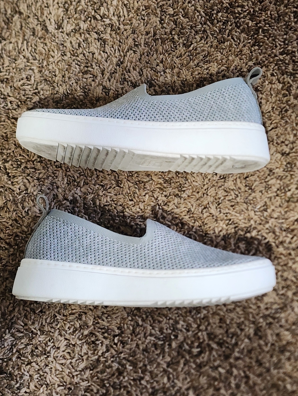 Eileen Fisher Prosper Platform Slip On Sneaker Size 8 Gray Comfy Minimalist - Picture 3 of 11